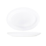 红牡丹 纯白骨瓷餐具陶瓷碗盘碟白色泡面碗家用米饭碗中式釉下彩碗筷 纯白12英寸鱼盘