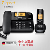 集怡嘉（Gigaset） 原西门子数字无绳电话机子母机家用办公固话全中文菜单免提通话DL310 钢琴黑 一拖一