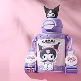 杯具熊（BEDDYBEAR）开口笑儿童水杯保温杯男女小学生宝宝吸管双饮杯子送礼保温壶 双饮保温杯-库洛米酷洛米600ml