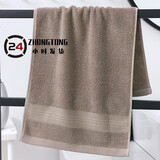 巴拉故事毛巾新棉洗脸面巾家用柔软吸水棉软毛巾 独立装金丝带 深棕 1条 g