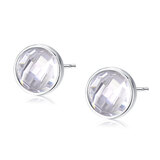 GE 银耳钉男士925银耳环单只2021新款潮男黑色男生网红女霸气耳饰冷淡风 白钻石银耳钉（单只价）