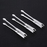 onlycook 不锈钢小夹子 长柄加长食物夹冰块夹食品夹蛋糕夹香菜夹冰夹 22.5cm（3个装）