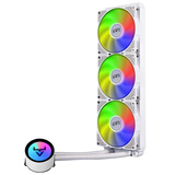 大水牛（BUBALUS）寒战360白色 一体式CPU水冷散热器（多平台/IntelLGA2011/AMD/幻彩冷头/PWM智能温控/电脑风扇）