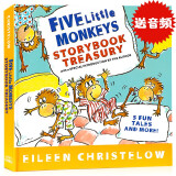Five Little Monkeys 五只猴子5个故事精装合集 廖彩杏书单  英文原版绘本