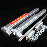 京铭防火门推杠锁平推式消防门锁逃生锁通道锁推杆锁带报警JD 双门锁65cm(铁烤漆)