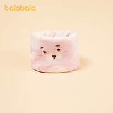 巴拉巴拉儿童围巾男童女童可爱萌趣时尚婴儿冬季新款保暖宝宝围脖 粉红60001 110cm