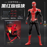 漫威（MARVEL）儿童生日礼物黑红蜘蛛侠手办模型关节可动摆件送男生14岁+