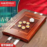 金灶（KAMJOVE）古花木实木茶盘茶台 功夫茶具托盘套装 整套茶具 KW-29 大号款搭配KP-60、 P-302
