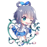 Vocaloid公主殿下米酷miku葱娘亚克力挂件挂饰钥匙扣动漫周边葱娘深海少女亚克力挂件 洛天依玫瑰 买二送一