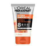 欧莱雅（LOREAL） 男士劲能醒肤露保湿露滋润乳液面霜8重功效男擦脸油擦脸霜不紧绷 深层净化洁面膏 100ml