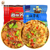 亿海湾 海蜇头即食凉拌海蜇丝带调料包凉菜拌菜下酒菜海蜇皮网红款礼盒 海蜇头4袋+海蜇皮4袋