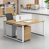 YOE.FTY工位办公桌工作台现代职员桌四人位办公室电脑桌员工办公桌椅组合 面对面2人位