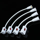 万向灯座转换器插头插座灯 插电软管带开关E27螺口LED壁灯插灯座 三插软40厘米 总长52厘米