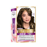 欧莱雅(LOREAL)卓韵霜特润双膏染发霜(双支膏染发剂遮白盖白 (男女通用) 4.7号 亚麻深棕96g 效期27年