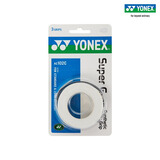 YONEX尤尼克斯手胶AC102C三条装羽毛球拍网球拍绑带手柄胶防滑吸汗手胶 AC102C 白色 3条装【印尼产】 1盒3条装