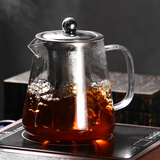 圆舍（Yumsir）家用玻璃茶壶耐热加厚单个泡茶壶办公室冲茶器红茶泡电陶炉煮茶壶 550ml茶壶（适合1-3人）