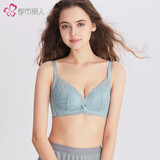都市丽人内衣女无钢圈蕾丝透气手掌杯ABC薄加宽侧比收副乳女士文胸2B05A3