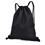 布简单 定制LOGO束口袋抽绳防水小背包折叠收纳袋男女旅行运动拉绳双肩包 大号  颜色备注