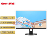 长城（Great Wall） 双接口/21.5/23.8 滤蓝光不闪屏 办公专用电脑显示器 21.5 HDMI 高亮 无边 229V1HI