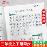 赵汝飞练字 梯形格部编版小学同步三年级上下册硬笔字帖楷书