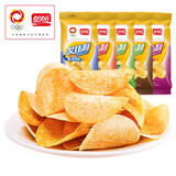 盼盼 艾比利薯片 番茄味口味随机 休闲零食独立小包 艾比利薯片30g*20包（混合口味）