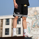 有志者（UZIS）篮球裤 无界 男夏季美式运动潮流五分宽松短裤训练球裤[无前] 黑色 L