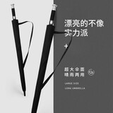 伞小满 德国直杆雨伞男士长柄自动高尔夫雨伞大号高端劳斯莱斯商务贵宾伞迎超大雨伞双人三人定制logo 黑色（黑胶款）120cm
