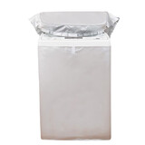 韫色 滚筒洗衣机罩防水防晒加厚全自动滚筒波轮上开盖防护套 上开盖（银色简约） 大码L（7.5-9公斤）