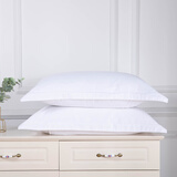 卡玛奴宾馆酒店旅馆床上用品白色全棉枕套枕芯套加密緞条纯棉枕头套单件 纯棉贡缎 60支 58*88cm