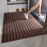 先邦入户门地垫大门口进户门进门垫子电梯厨房防滑垫脚垫pvc可裁剪 七条纹咖驼色 80*120cm