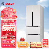 博世（BOSCH）【云朵白玻璃门】484升嵌入式家用变频无霜保鲜对开多门四门双循环电冰箱KME48S20TI以旧换新