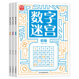 益智进阶数字迷宫游戏书3-6岁（全套共3册）儿童专注力训练 智力开发思维逻辑推理益智游戏走迷宫