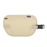 GOX出国多功能防盗隐形腰包贴身RFID防扫描旅行男女护照包手机腰带 柠檬黄小号