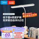 美的（Midea）LED护眼台灯学生宿舍卧室床头学习阅读灯万向矩形夹子灯便携 插电