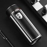 思宝保温杯方舟C1/C2男女士时尚杯子车载便携泡茶水杯商务办公茶杯团购定制 黑色 350ml