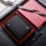 金利来（Goldlion）男士钱包短款2025新款时尚真皮钱夹男头层牛皮软高档商务休闲票夹 款式2-【官方授权-假一罚十】