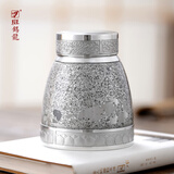 斑锡·龙吉象宝莲锡罐纯锡茶叶罐密封罐储茶个旧手工锡器非遗技艺