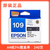 爱普生原装 epson 爱普生109 墨盒 T1091黑色墨盒 600F ME300/30 ME1100 1091黑色墨盒(240页)