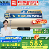 海尔（Haier）智家电热水器家用2200W速热储水式恒温节能小户型出租房 省电节能电热水器防电墙防漏电上门安装 60L 2200W 升级数显调温+一级节能DN1