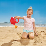 Hape儿童挖沙玩雪 戏水挖沙工具玩沙子铲子水壶玩雪模型亲子互动1-6 E4078花洒水壶红色