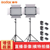 神牛（Godox） LED500补光灯摄影灯led常亮影视灯双色温摄像灯影室灯便携式婚庆DV摄像采访 LED500两灯套装+电池 变色版（双色温）