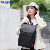 宜丽客（ELECOM） 双肩包妈咪包笔记本电脑包14英寸轻便新款母婴包育儿包大容量 轩墨黑