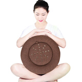 帝春堂坐灸器加大艾灸蒲团坐垫艾灸盒足灸妇科坐灸宫背腹灸打坐茶艺 棕色（直径40CM）