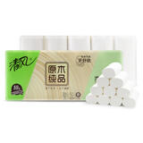 清风卷纸原木纯品3层10卷卷筒卫生纸巾无芯卷纸纸品家用（新老包装随机发货） 清风原木纯品卫生纸10卷装