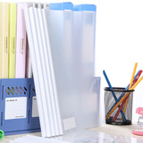 三木(SUNWOOD) A4/6mm抽杆报告夹/文件夹/简历报告资料夹/拉杆夹/办公用品 10个装 白色 Q310