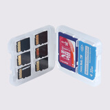 ONEFAVOR内存卡卡盒 SD卡盒  TF收纳盒 CF内存卡小白盒 TF+SD小卡盒 储存卡透明小白盒收纳盒 注意【只能装1个SD+6个TF+1个MS】 1个