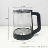 适配美的茶吧机通用烧水壶美菱志高司迈特九阳海尔304安吉尔 高硼硅玻璃带蓝光烧水壶1.2L 1.0-1.2