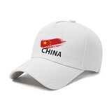 LSFN中国运动会国家队棒球帽子奥运会男女鸭舌帽团体户外遮阳棒球帽子 白色-一抹红CHINA 可调节款-【30至65厘米】