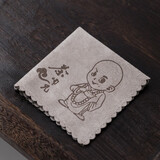 裕凡 高档茶巾茶布吸水加厚纯棉 新桌旗中式禅意布艺 茶席棉麻布日式旅行茶垫套组 功夫茶垫茶具配件 2、茶巾   青灰色