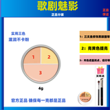 德国魅影歌剧魅影遮瑕膏小样中国限定三色脸部修容遮黑眼圈泪沟痘印分装盘 限定三色4g 3色 送刷